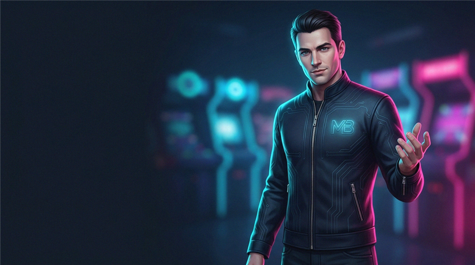 Joueur tenant une carte de crédit près d'un téléphone